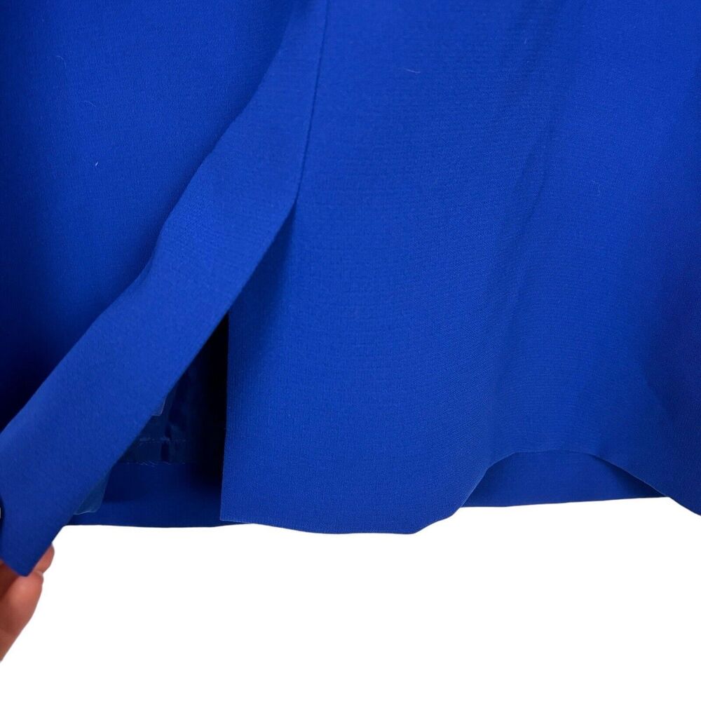 Tahari Arthur Levine Royal Blue Cap Sleeve Dress Women's 10 - Picture 4 of 7